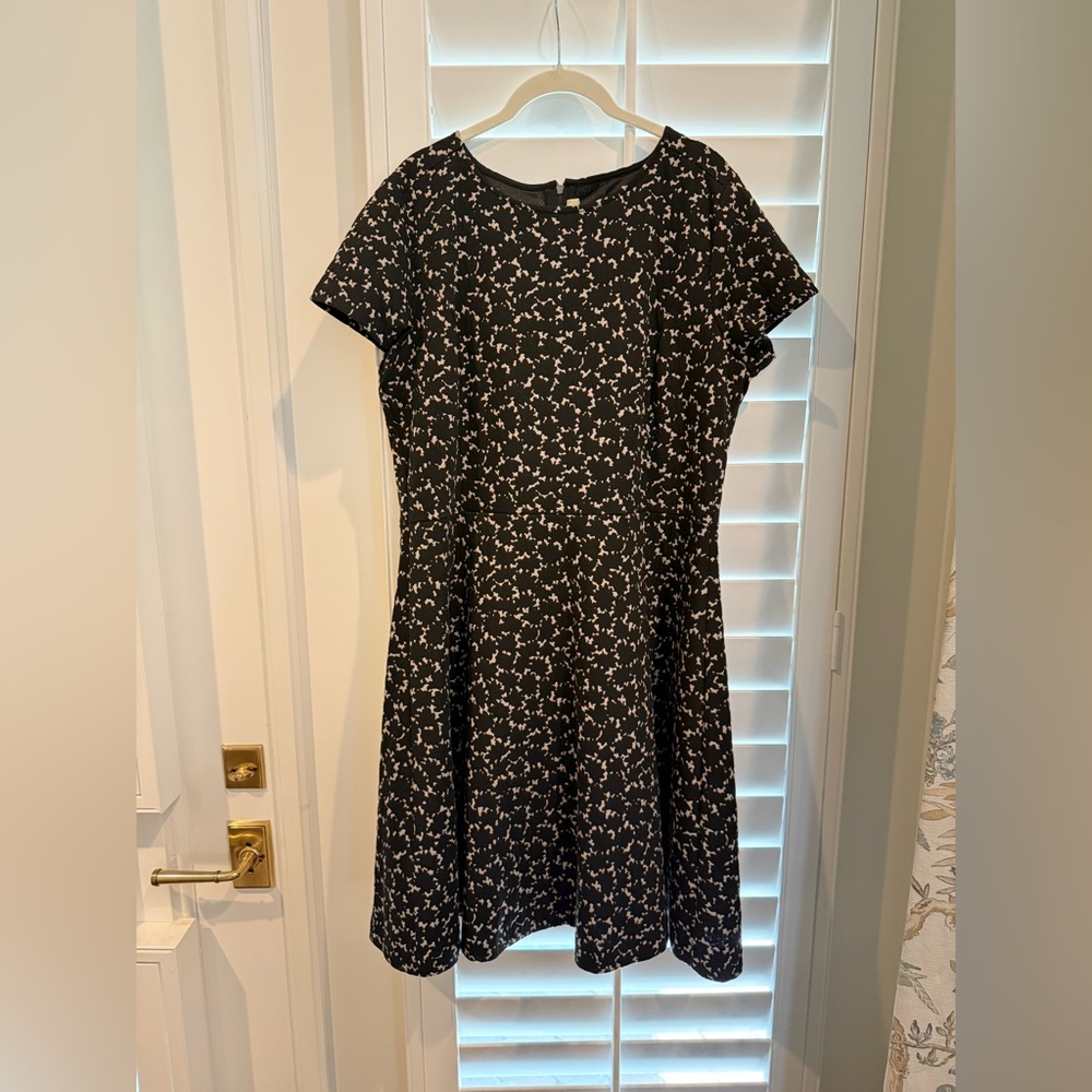 Loft | Black and Neutral Dress